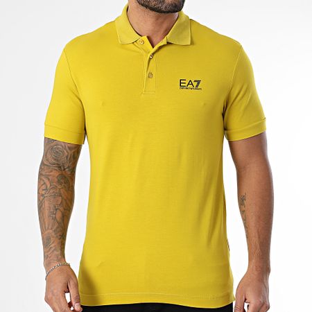 EA7 Emporio Armani - Polo a maniche corte 8NPF14-PJVQZ Giallo senape