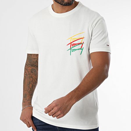 Tommy Jeans - Maglietta Twisted Signature 0771 Bianco