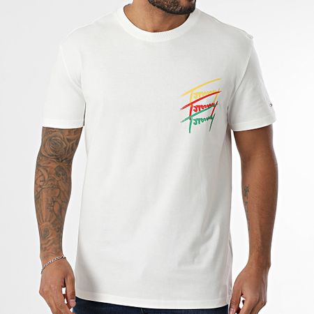 Tommy Jeans - Maglietta Twisted Signature 0771 Bianco