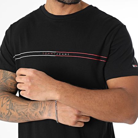 Tommy Jeans - Set di 2 magliette con grafica Entry 1902 in bianco e nero