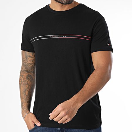 Tommy Jeans - Set di 2 magliette con grafica Entry 1902 in bianco e nero