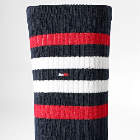 Tommy Hilfiger - Set di 2 paia di calzini 2594 bianco blu navy