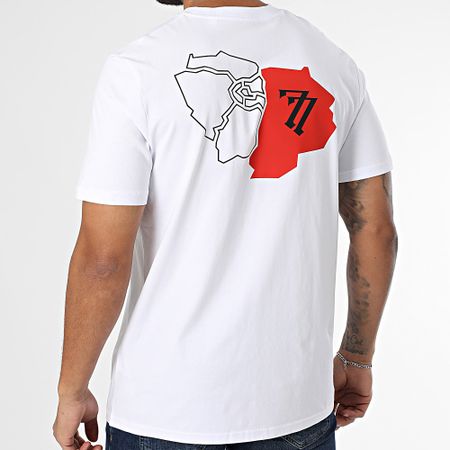 77 DEGRÉS - Maglietta oversize Departement Bianco