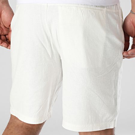 Blend - Pantaloncini di lino Billy 20717868 Bianco