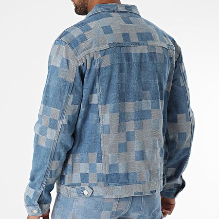 John H - Set giacca e jeans in denim blu
