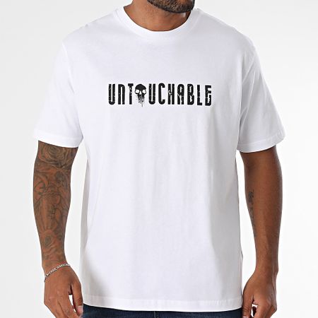 Mac Tyer Untouchable - Maglietta oversize con teschio dipinto Bianco