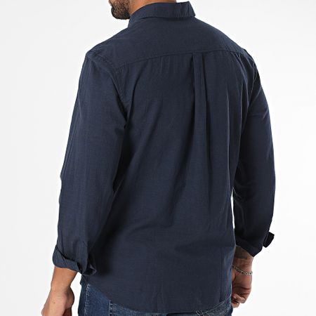 Jack And Jones - Camicia estiva a maniche lunghe blu navy