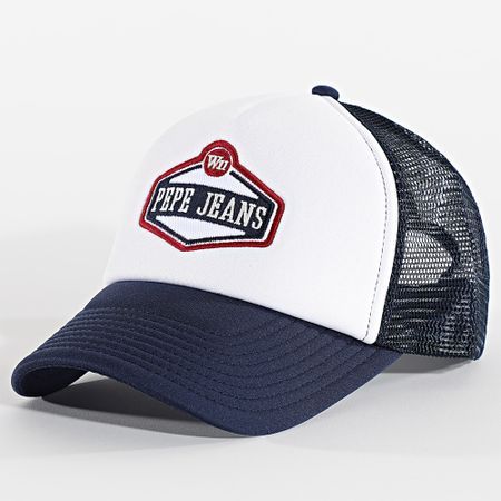 Pepe Jeans - Cappello trucker Malton PM040568 blu navy bianco