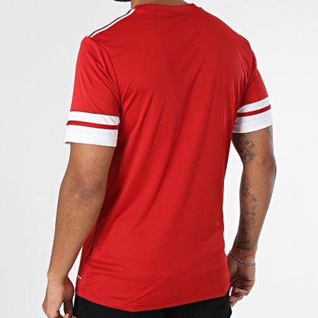 Adidas Sportswear - Maglietta con strisce SQUA25 Jersey JE2601 Rosso Bianco