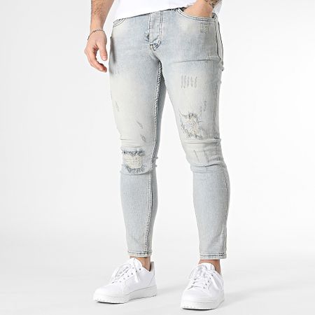 Classic Series - Jeans skinny con lavaggio blu