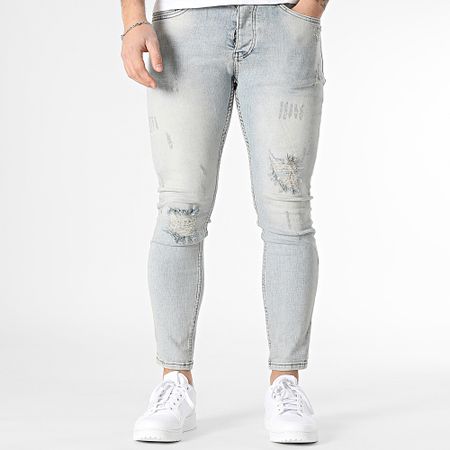 Classic Series - Jeans skinny con lavaggio blu