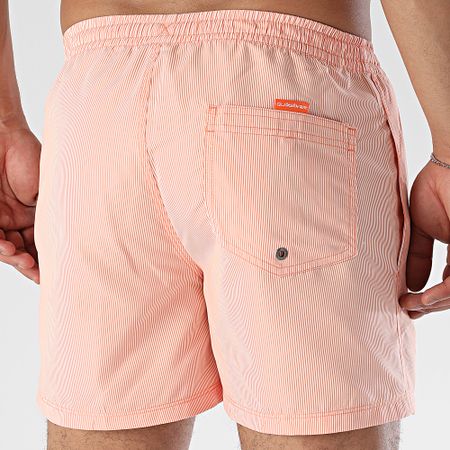 Quiksilver - Everyday Solid Volley Stripe Swim Shorts EQYJV04120 Bianco Arancione