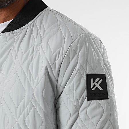 Kymaxx - Giacca bomber grigio chiaro
