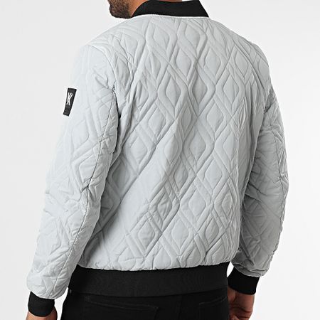 Kymaxx - Giacca bomber grigio chiaro