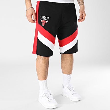 New Era - Pantaloncini da jogging a fascia NBA Panel Chicago Bulls 60596242 Nero
