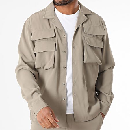 MTX - Set di pantaloni cargo e maglia over Taupe
