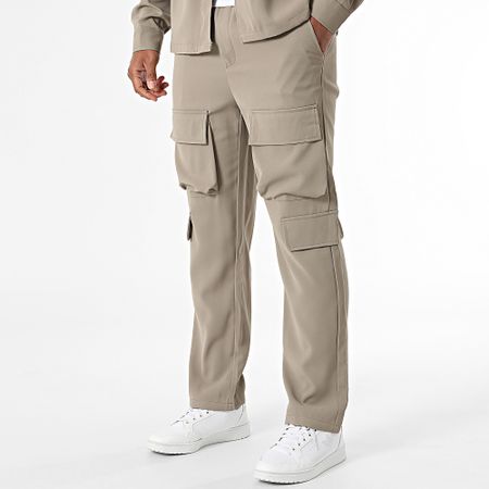MTX - Set di pantaloni cargo e maglia over Taupe
