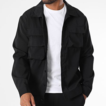 MTX - Set di pantaloni cargo e maglietta nera 0AB