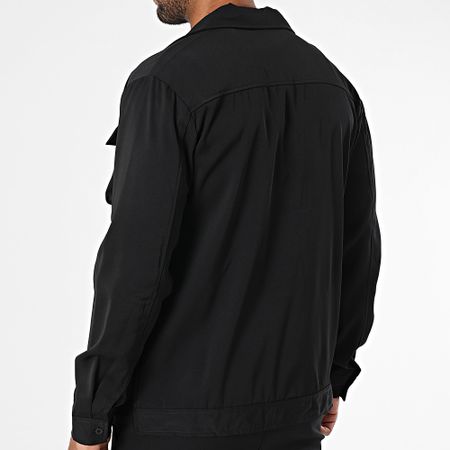 MTX - Set di pantaloni cargo e maglietta nera 0AB
