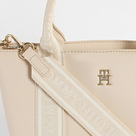 Tommy Hilfiger - Borsa da donna Logotape Mini Tote 7201 Beige