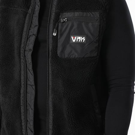 Vrunk - Giacca senza maniche in sherpa nera