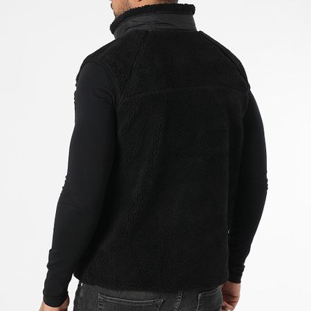 Vrunk - Giacca senza maniche in sherpa nera