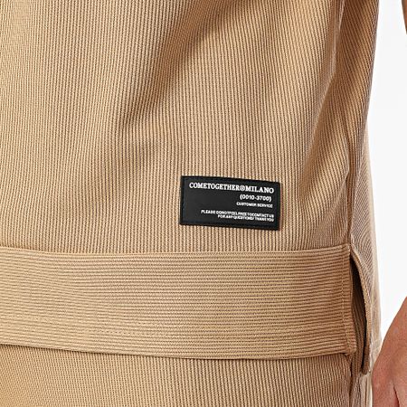 MTX - Set di T-shirt e pantaloncini Cargo color cammello 961