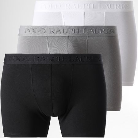 Polo Ralph Lauren - Set di 3 boxer 714966105004 Nero Grigio Bianco