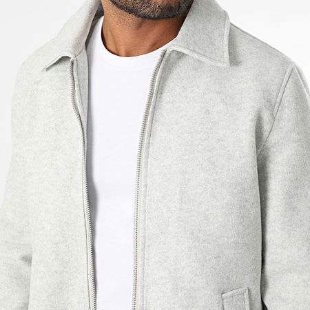Frilivin - 310 Giacca con zip grigio screziato