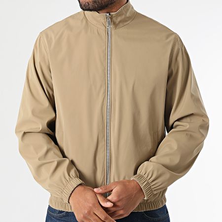 Frilivin - 705 Giacca con zip reversibile Camel Ecru