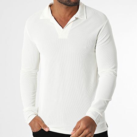 Uniplay - Polo a maniche lunghe 183 Beige chiaro