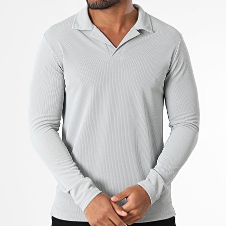 Uniplay - Polo a maniche lunghe 183 Grigio