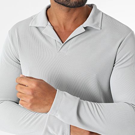 Uniplay - Polo a maniche lunghe 183 Grigio