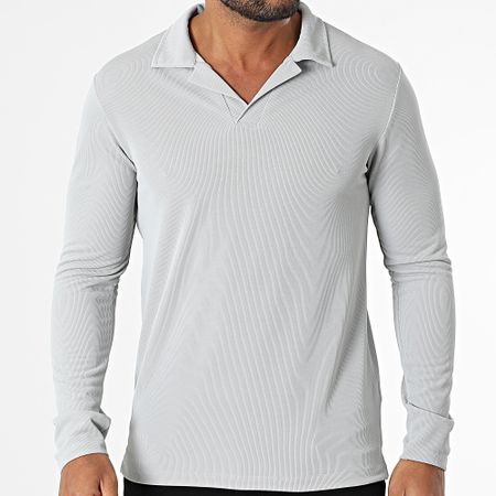 Uniplay - Polo a maniche lunghe 183 Grigio