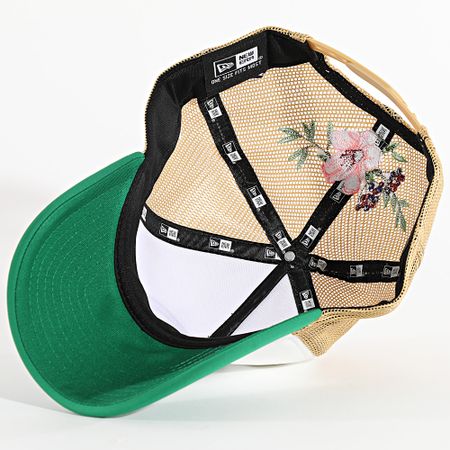 New Era - NBA Fiore Boston Celtics Trucker Cap 60595276 Bianco Verde Cammello