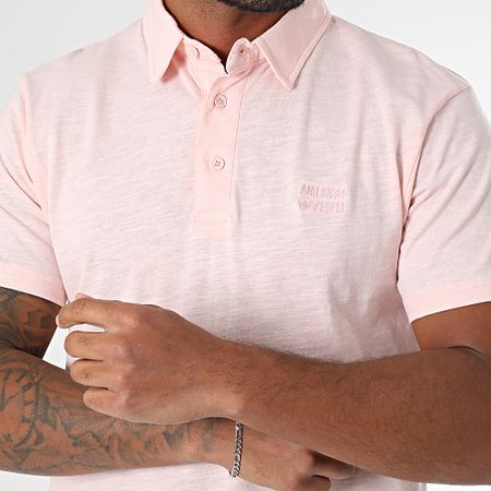 American People - Polo Pollux a maniche corte rosa