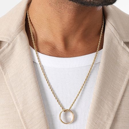 LBO - Collana con ciondolo ad anello in oro