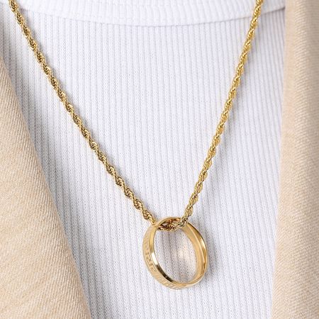 LBO - Collana con ciondolo ad anello in oro