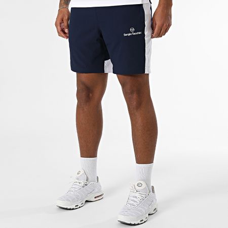 Sergio Tacchini - Giardino 41003 41006 Set di maglietta e pantaloncini da jogging bianchi e blu navy
