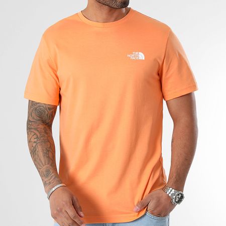 The North Face - Set di 2 camicie a cupola semplice A87NG Nero Arancione