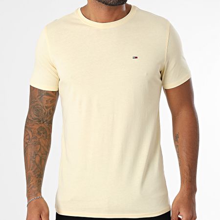Tommy Jeans - Tee Shirt Tjm Xslim Jersey 4411 Giallo chiaro