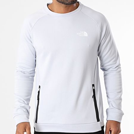 The North Face - Felpa girocollo in pile A8BFN Grigio chiaro