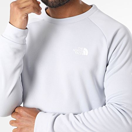 The North Face - Felpa girocollo in pile A8BFN Grigio chiaro