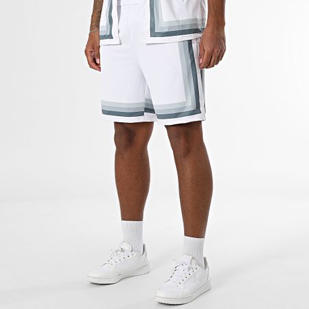 Zayne Paris  - Camicia a maniche corte e pantaloncini da jogging 089 Set bianco grigio