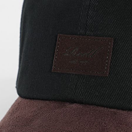 Reell Jeans - Cappello Arc in pelle scamosciata nero marrone