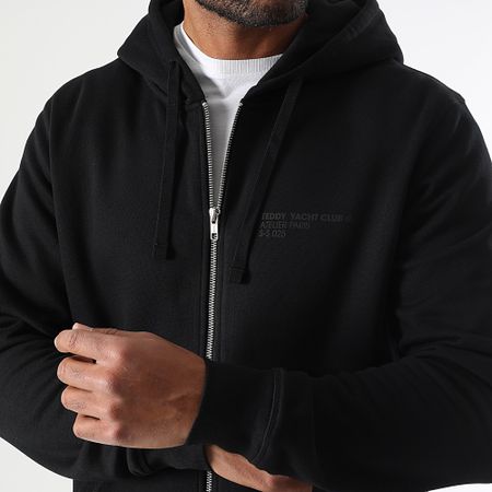 Teddy Yacht Club - Felpa 3D Gummy nera con cappuccio e zip