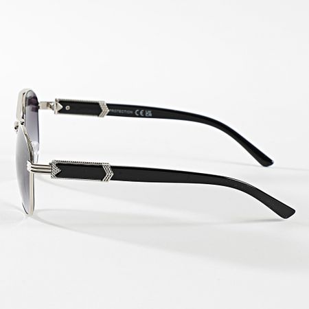 Classic Series - 374 Occhiali da sole argento nero sfumato