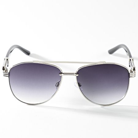 Classic Series - 374 Occhiali da sole argento nero sfumato