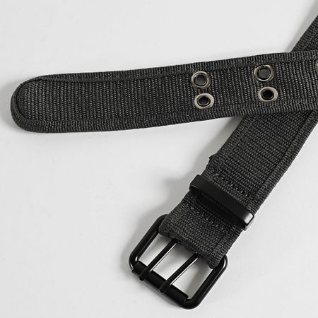 Urban Classics - Cintura in tela con fibbia a doppia spina TB5823 Grigio antracite