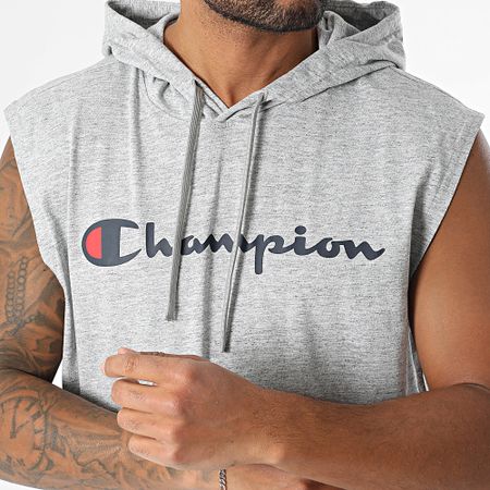 Champion - Canotta con cappuccio 220777 Grigio scuro